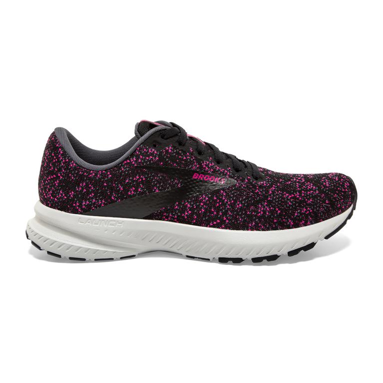 Brooks Launch 7 Road Running Shoes - Women's - Black/Ebony/Beetroot (05832-GAWL)